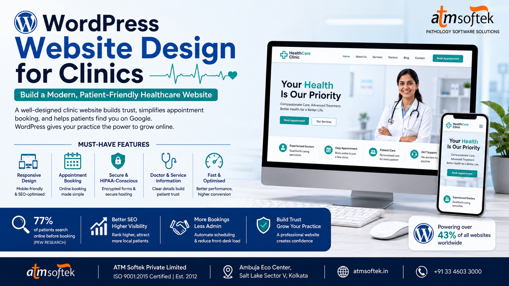 WordPress Website Design for Clinics